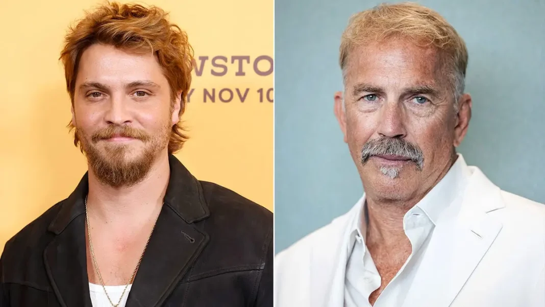 Luke Grimes and Kevin Costner