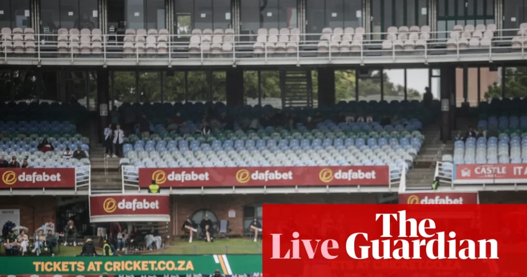 South Africa v Australia: second men’s cricket Test, day one – live