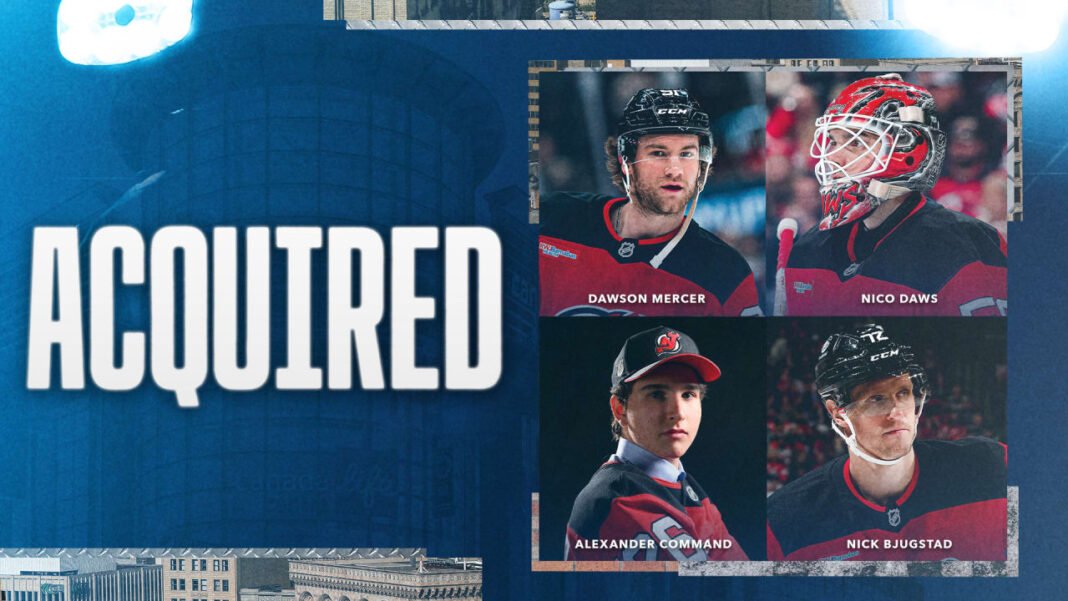 Jets acquire Mercer, Command and more from Devils | Winnipeg Jets