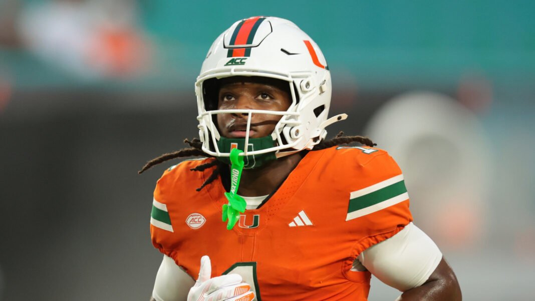 Malachi Toney passes Pro Football Hall of Famer on Miami career receiving yards list