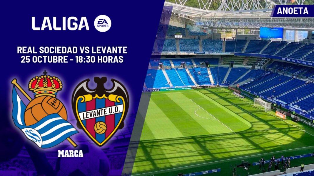 A qué hora es el Real Sociedad - Levante: horario, dónde ver en TV y canal del partido de LaLiga EA Sports