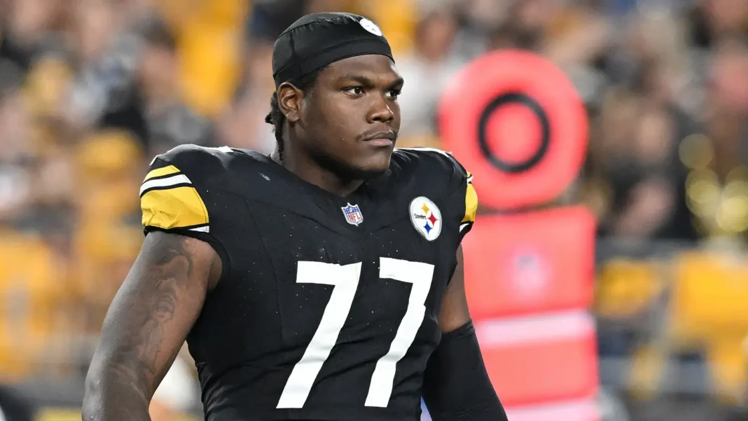 Pittsburgh Steelers offensive tackle Broderick Jones