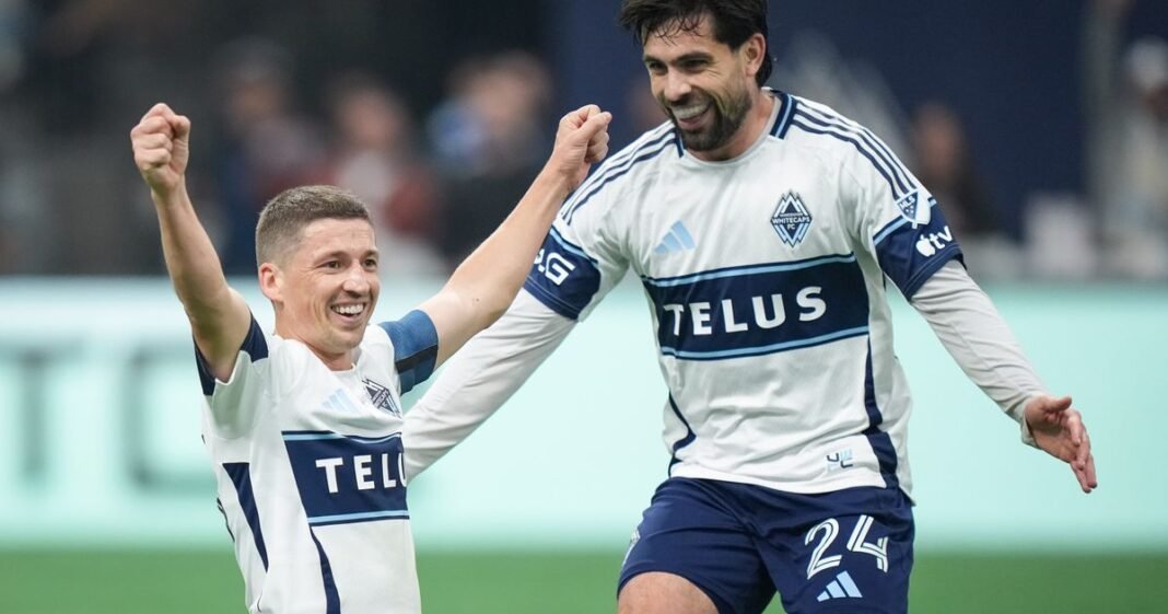 White scores 100th MLS goal as Whitecaps beat San Diego 4-1 to strengthen hold on 1st place