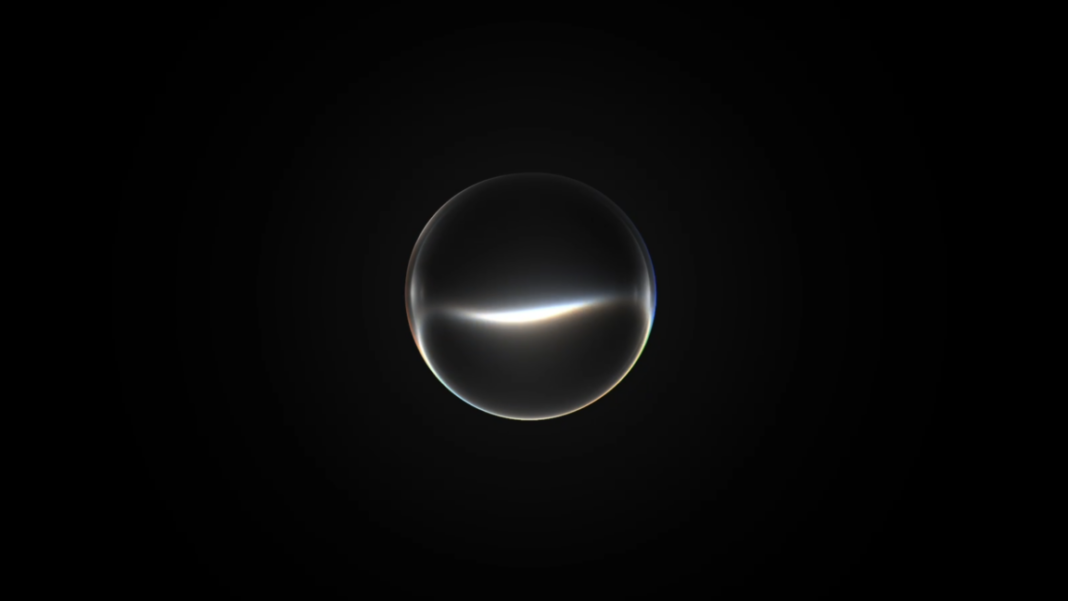 An abstract circle representing Siri
